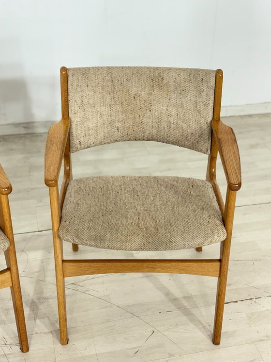 Image 1 of Set di 2 sedie Erik Buch / Sedie da pranzo vintage / Poltrone di metà secolo / Design danese