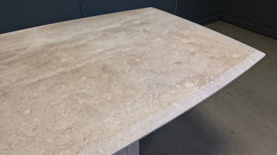 Image 1 of Vintage travertine dining table, 1970s