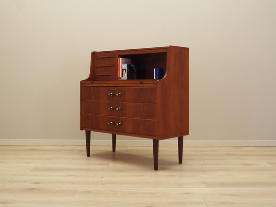Image 1 of Secrétaire en teck, design danois, années 1970, production : Danemark