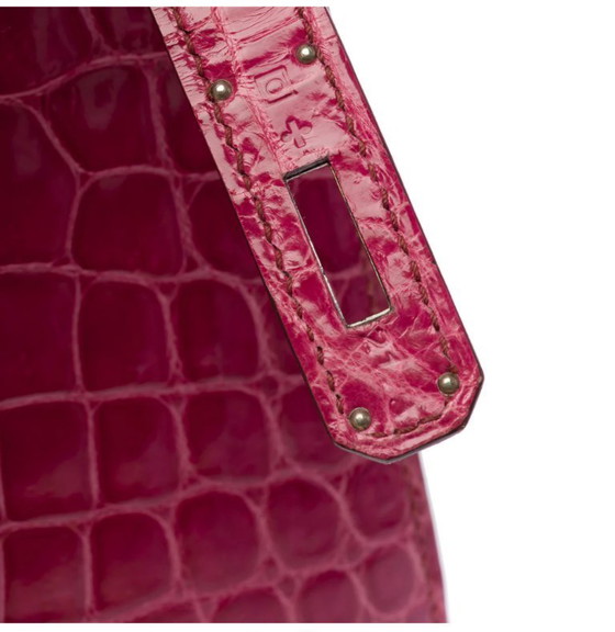 Image 1 of Sac HERMES Kelly 28 en Cuirs exotiques Rose - 103511