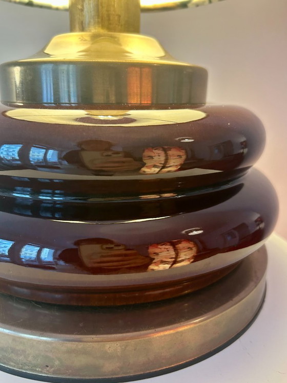 Image 1 of Set of two Mid Century table lamps - restored with new shade and cable