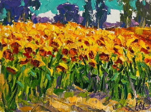 In a Field of Sunflowers