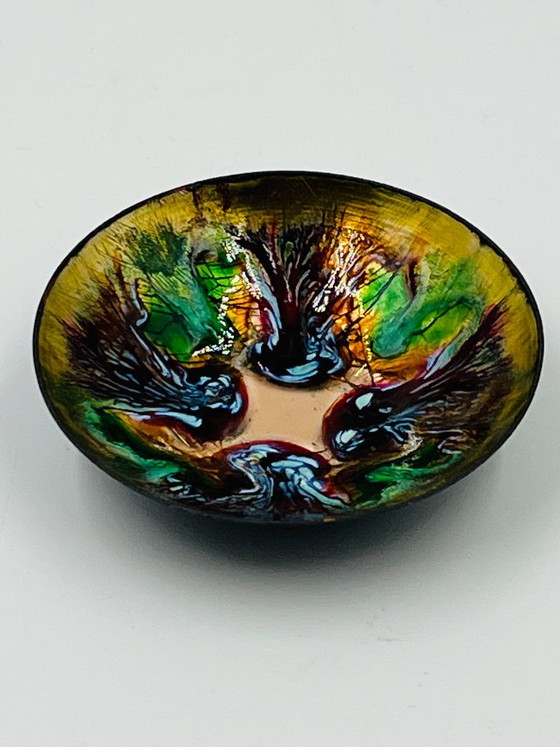 Emaillierte Kupferschale Vide-Poche J. Amores Majorque 60er – J.Amores, Dekorative Objekte, Copper (photo 2 of 10)