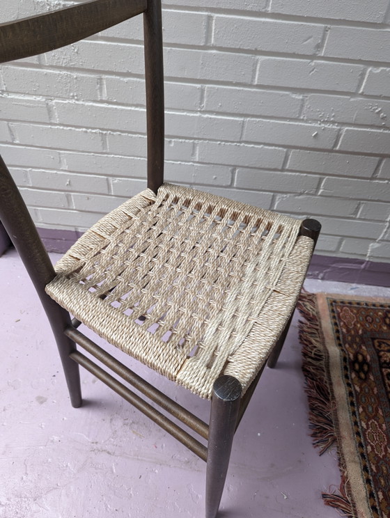 Image 1 of Conjunto de 2 sillas de estilo Gio Ponti, ligeras y de fabricación italiana.