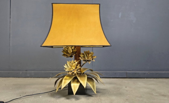 Image 1 of Maison jansen floral table lamp, 1970s
