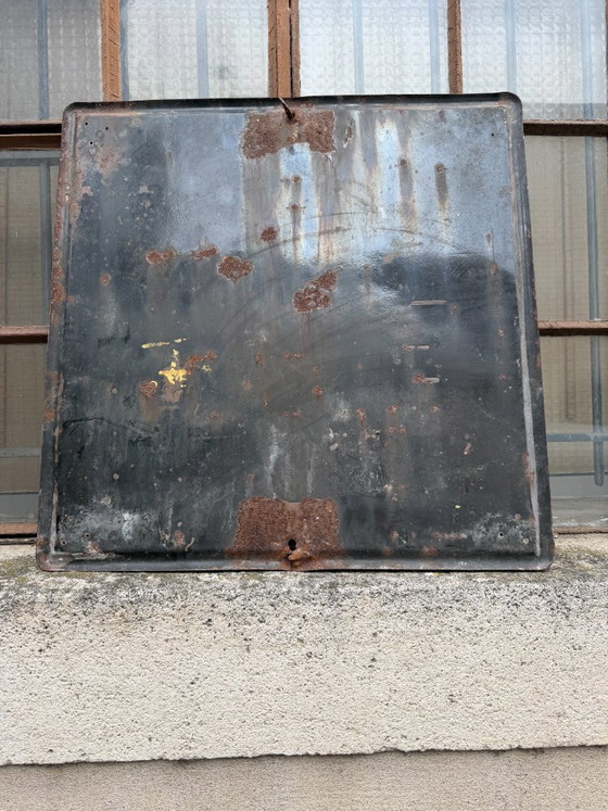 Image 1 of Enamel sign - road sign - vintage - 70cm x 70cm