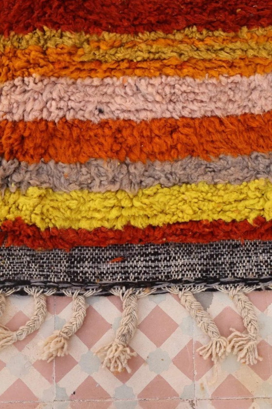 Image 1 of Marokkanischer Teppich aus Naturleinen, 200 x 200 cm