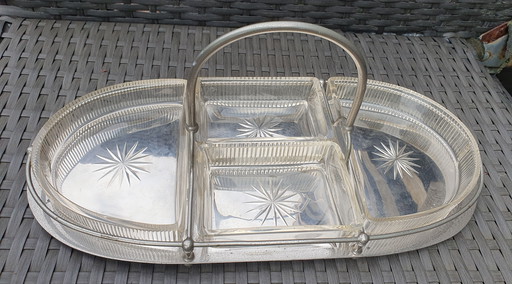 Vintage WMF Serving Bowl Hors d'Oeuvre Set