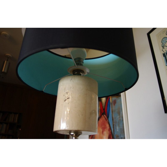 Image 1 of Vintage travertine lamp by Philippe Barbier, 1970