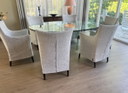 Ghyczy Glas Esstisch, oval. Marke Ghyczy