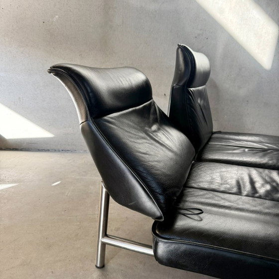 De Sede DS-450 Black Leather 2-seater Sofa Twist, 2 seaters (photo 7 of 9)