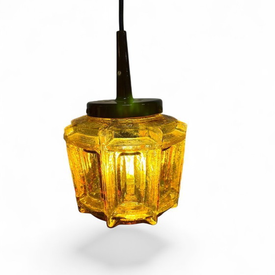 Image 1 of Vintage glass pendant lamp