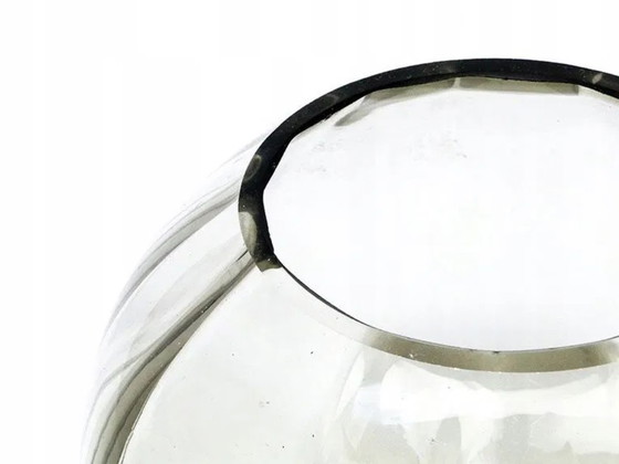 Art Deco Vase from Niemen Glassworks, Poland, 1930s, Grey (photo 6 of 10)