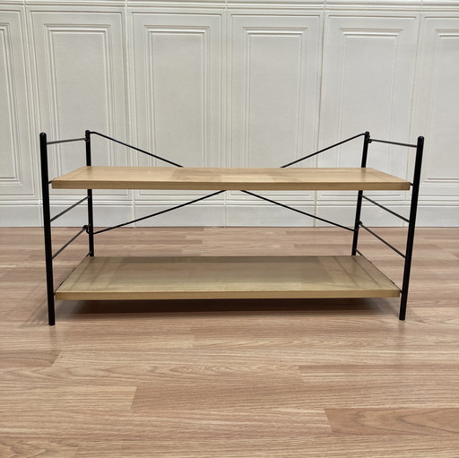 Modular Metal and Wood Shelf 1960 Design