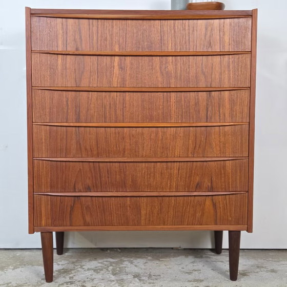Cassettiera danese vintage, teak anni '60 scandinava, Cassettiere, Legno, Marrone, Scandinavian (foto 5 di 19)