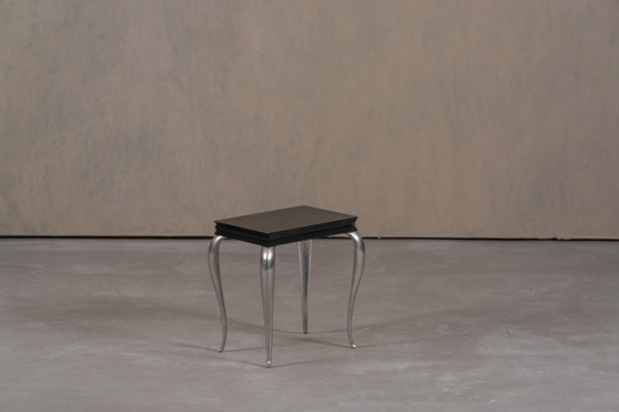 Image 1 of Silla/Mesa auxiliar Lola Mundo de Philippe Starck para Driade, Italia, década de 1980.