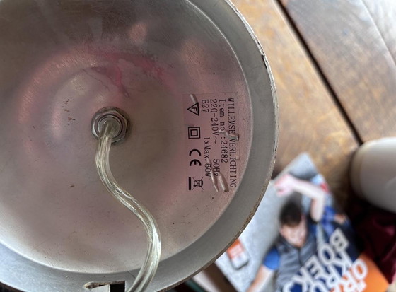 Image 1 of Lampada a sospensione di design con effetto teak