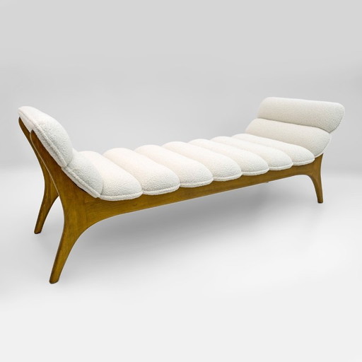 Chaise longue Adrian Pearsall in noce stile Mid-Century Modern di Craft Associates