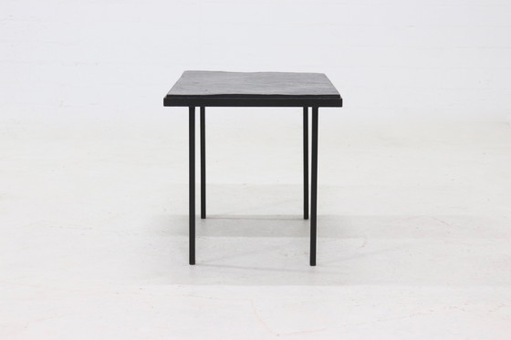 Image 1 of Vintage Steel And Slate Coffee Table 