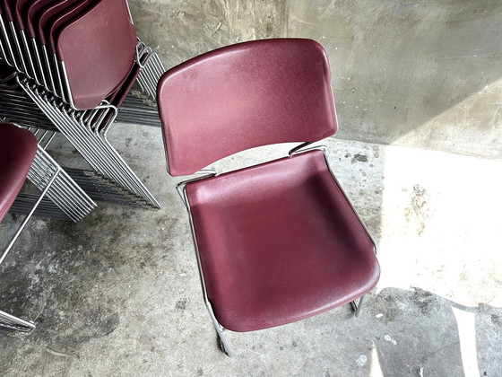 Image 1 of Set van 6 Matrix stoelen – Thomas Tolleson voor Krueger – 70s