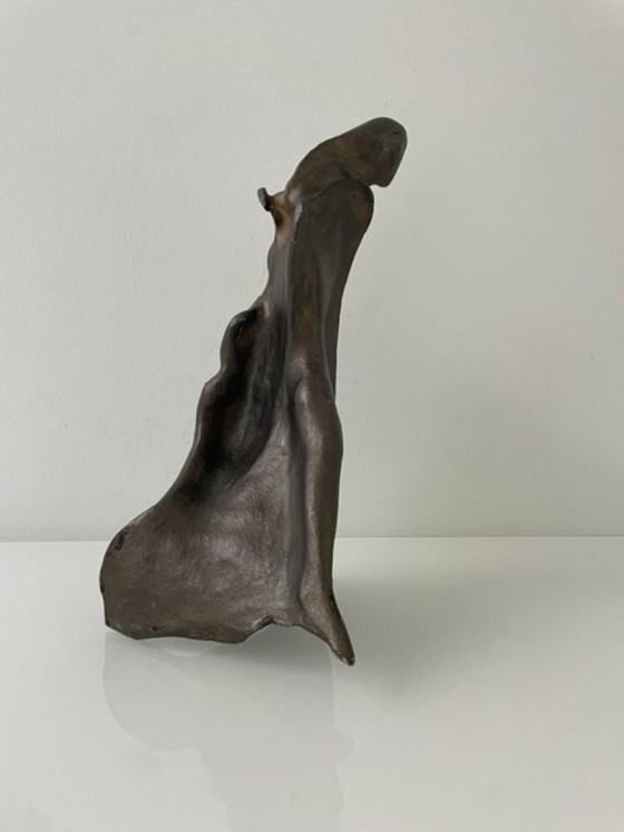 Image 1 of Expressieve sculptuur figuur in de wind - futuristisch