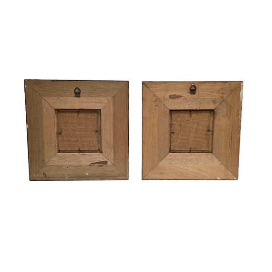 Image 1 of Paintings on board of summer and autumn, 20th century