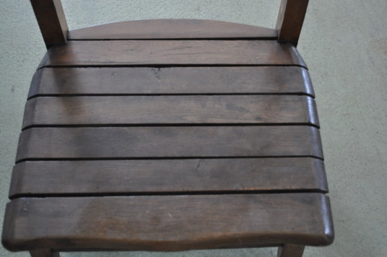 Vintage Hungarian Wooden Kneeling Stool, 1940s (photo 5 of 5)
