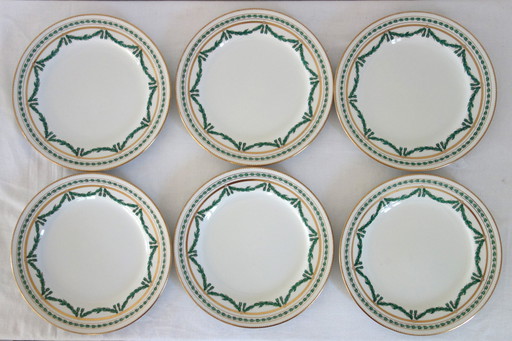 6 Winkle & Co Whieldon Road dinner plates circa 1910