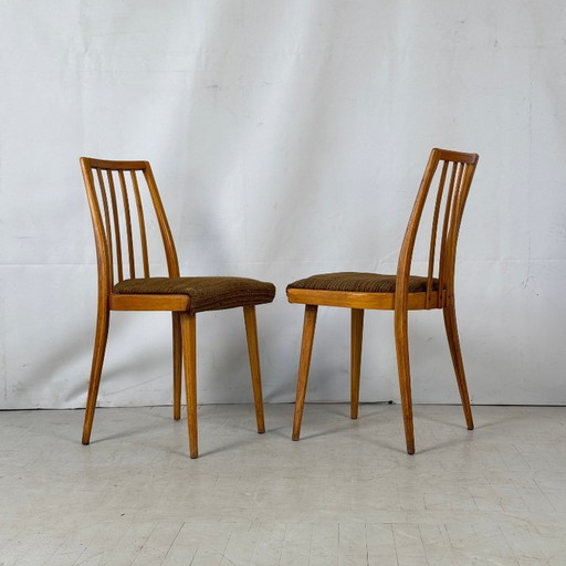 Set aus 4 tschechoslowakischen Esszimmerstühlen, 1960er Jahre