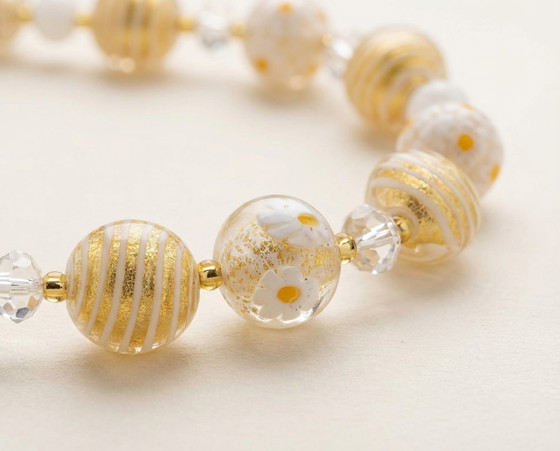 Image 1 of Collier « Fleur de Venise » – Verre de Murano et or