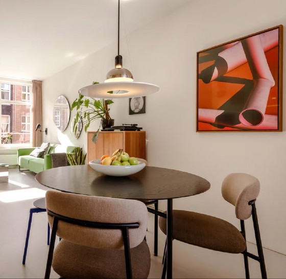 Artifort Aloa / 3x Sedia da pranzo di design / Tessuto Kvadrat, Sedie da pranzo, Metallo, Tessile, Nero (foto 12 di 13)