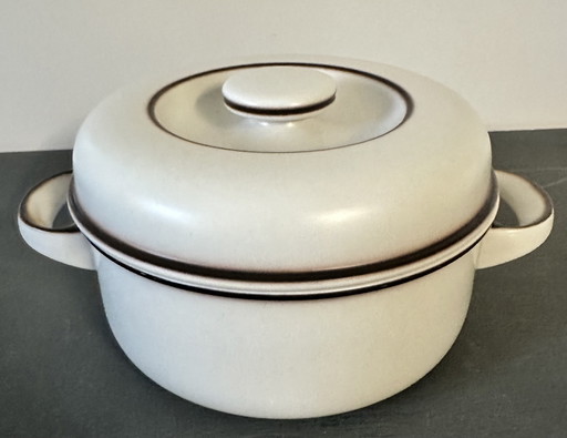 Vintage Thomas Flammfest Ovenschaal met Deksel – Scandic Shadow – Hertha Bengtson – Ø 19 cm