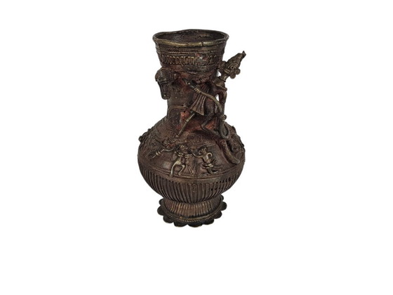 Image 1 of Tibet - bronze - 'Dragon' - Mythical figures - vase - 20th century