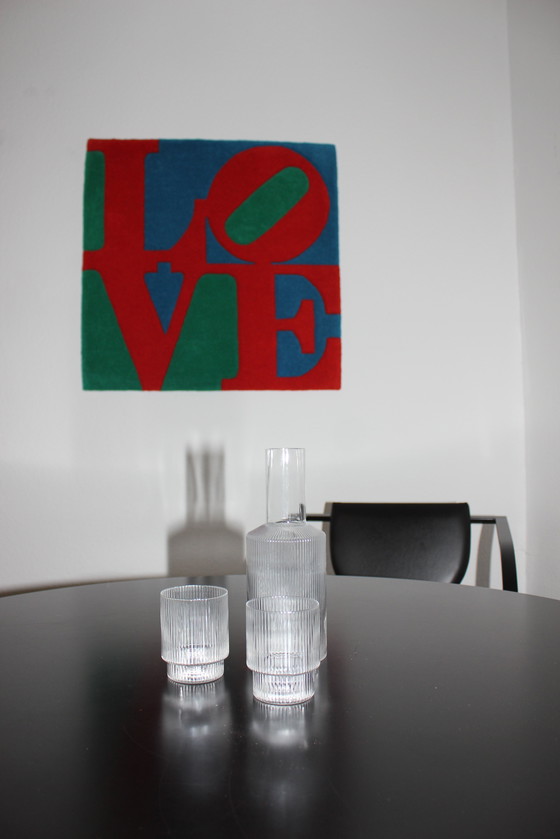 Image 1 of Klassiek LIEFDE - Gesigneerd wollen kunstwerk door Robert Indiana 1996/2007