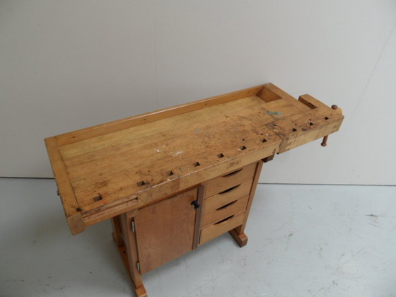 Vintage werkbank – Opbergkast, Hout (photo 2 of 13)