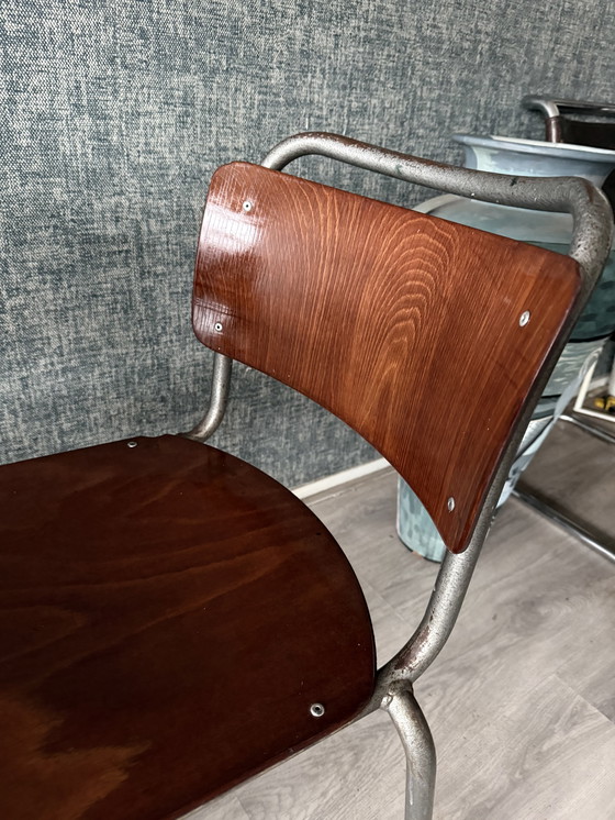 Image 1 of Set di 3 sedie vintage Gispen 106 "TU Delft".