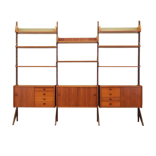Teak System Bookcase, Norwegian Design, 1960s, Production: Blindheim Mobelfabrikk, Designer: John Texmon & Einar Blindheim