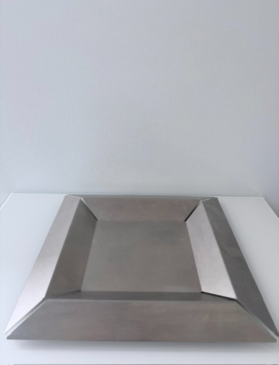 Bol design vintage Tablo en acier inoxydable 34 x 34 cm – rvs (photo 8 of 13)