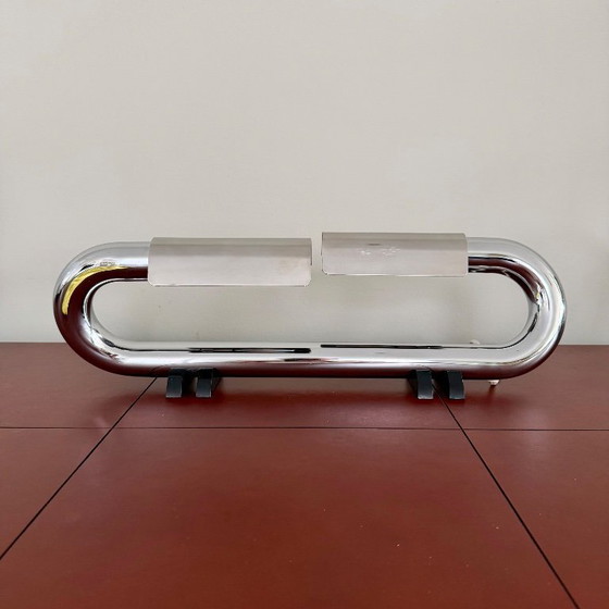 Image 1 of Luci Italia T452 Space Age chrome design 1970s collector's item