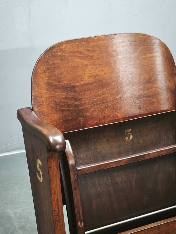 Image 1 of Rara poltrona da cinema Art Déco ceca degli anni '20 in stile Thonet.