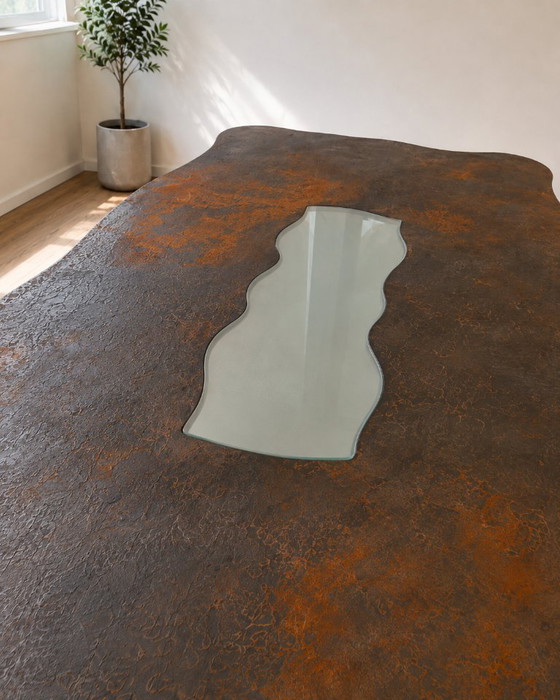 Iron and Glass Sculpture Table – One-of-a-kind – 300 x 150 cm – Dining tables (photo 3 of 5)