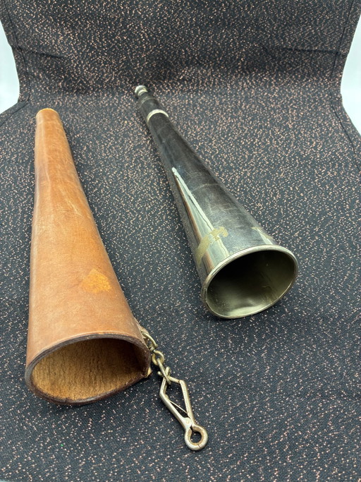 Kommandospreizer aus Metall mit Lederetui – Militär/Marine, frühes 20. Jahrhundert – decoratieve objecten (photo 2 of 4)