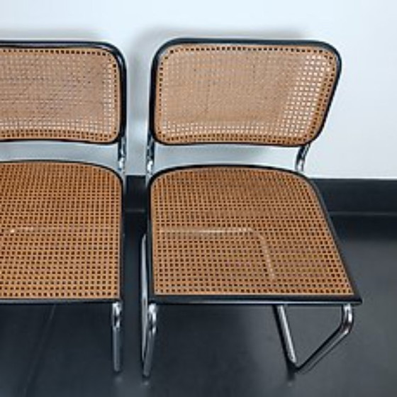 Image 1 of Set di quattro sedie B32 di Gavina della fine degli anni '60