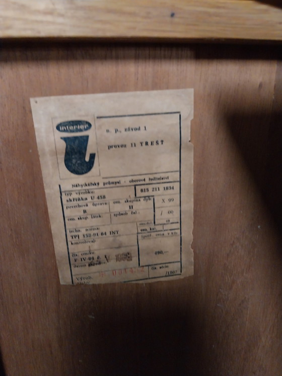 Image 1 of 1 x 1967 buffetkast uit voormalig Tsjechoslowakije door Jiri Jiroutek 