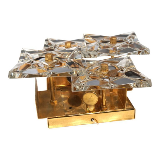 Image 1 of Set di 2 lampade da parete in cristallo Kinkeldey Hollywood Regency, 1970