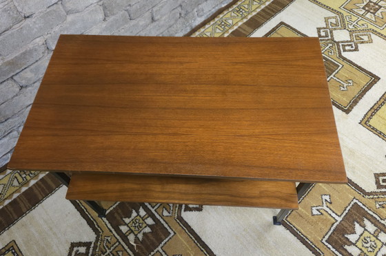 Image 1 of Klein teak bijzettafeltje Jese Möbel 1960 vintage