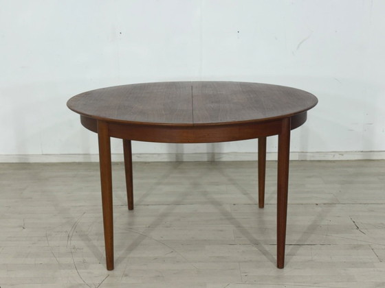 Image 1 of Danish teak dining table wood table dining room table extendable Dyrlund