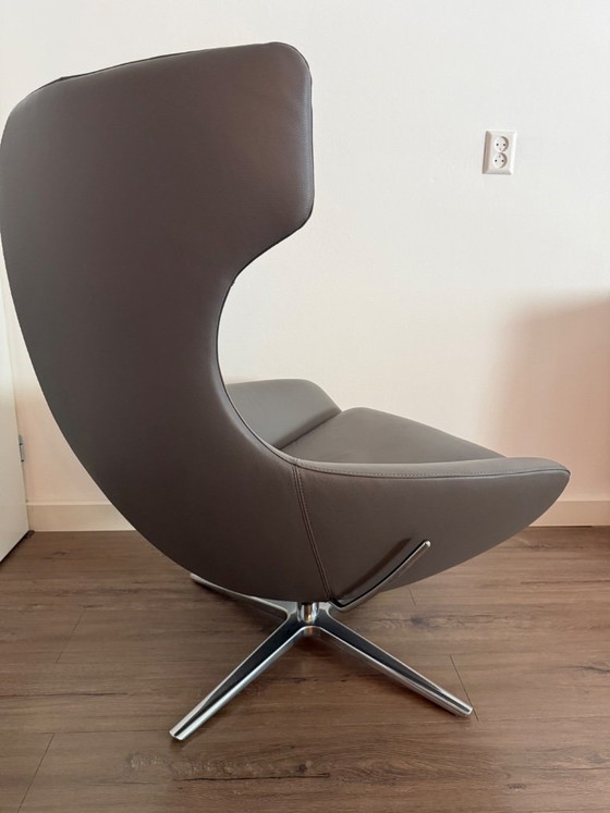Leolux Caruzzo Plus, seulement 4 mois. Vendu suite à un déménagement. – Fauteuils, Leather, Aluminium (photo 5 of 12)