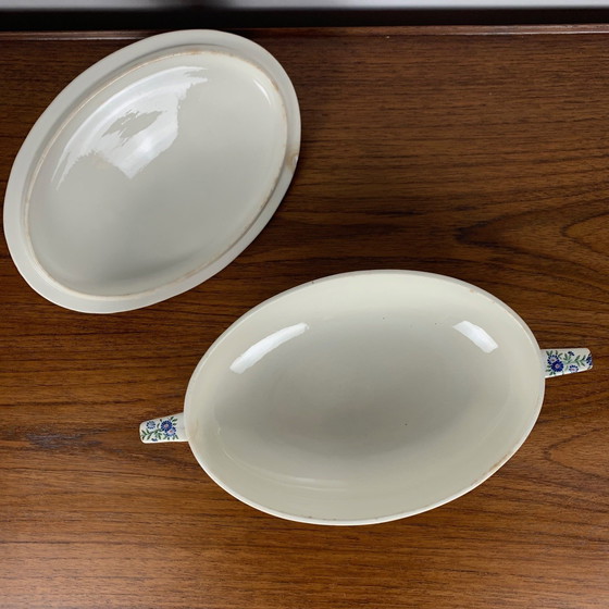 Image 1 of Kleine Suppenterrine / Gemüseschale Sarreguemines U&C, Modell Marguerite