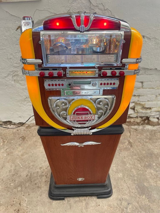 Radio CD Vintage Stile Jukebox di Polyconcept, 1997 – Oggetti decorativi, Cromo, Retro (photo 14 of 15)